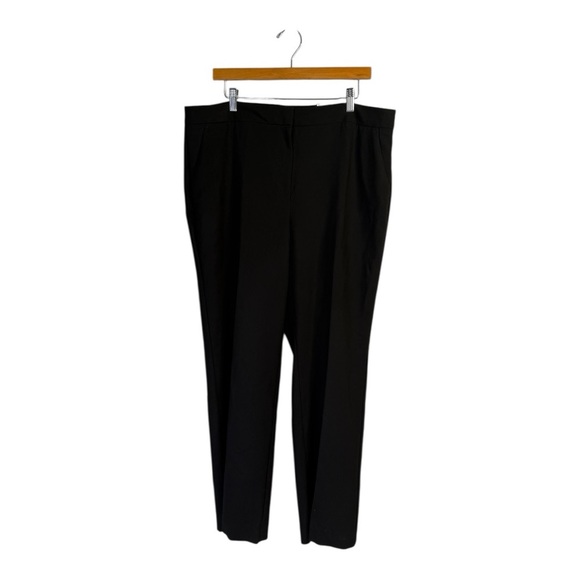 CHICO'S Flex Waist Modern Tailored Classic Trouser Pants in Black Careerwear 16R - Picture 15 of 16